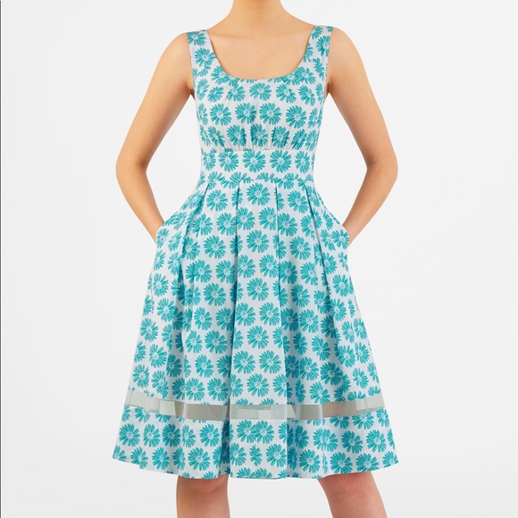 Modcloth Dresses & Skirts - Springtime blue floral dress